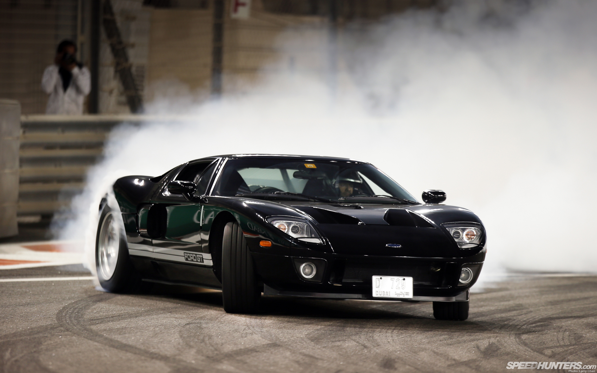 ford, Gt, Supercars, Drift, Smoke, Burnout, Track, Racing Wallpaper