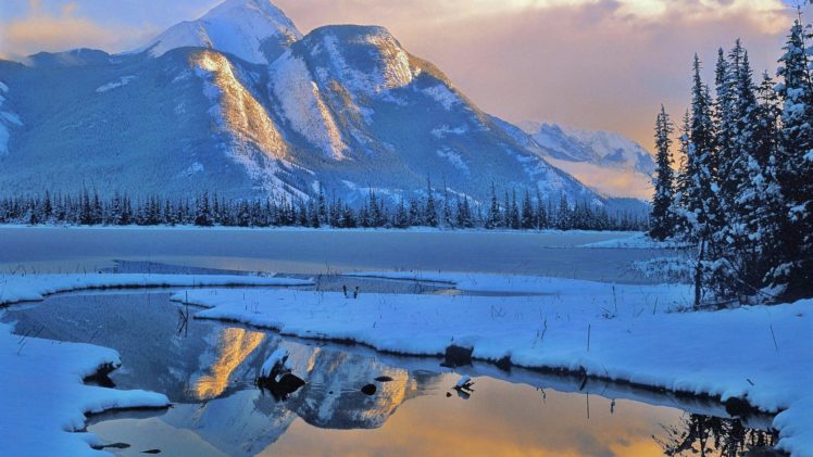 mountains, Landscapes, Nature, Winter, Canada, Land HD Wallpaper Desktop Background