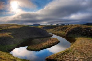 landscapes, Iceland, Rivers