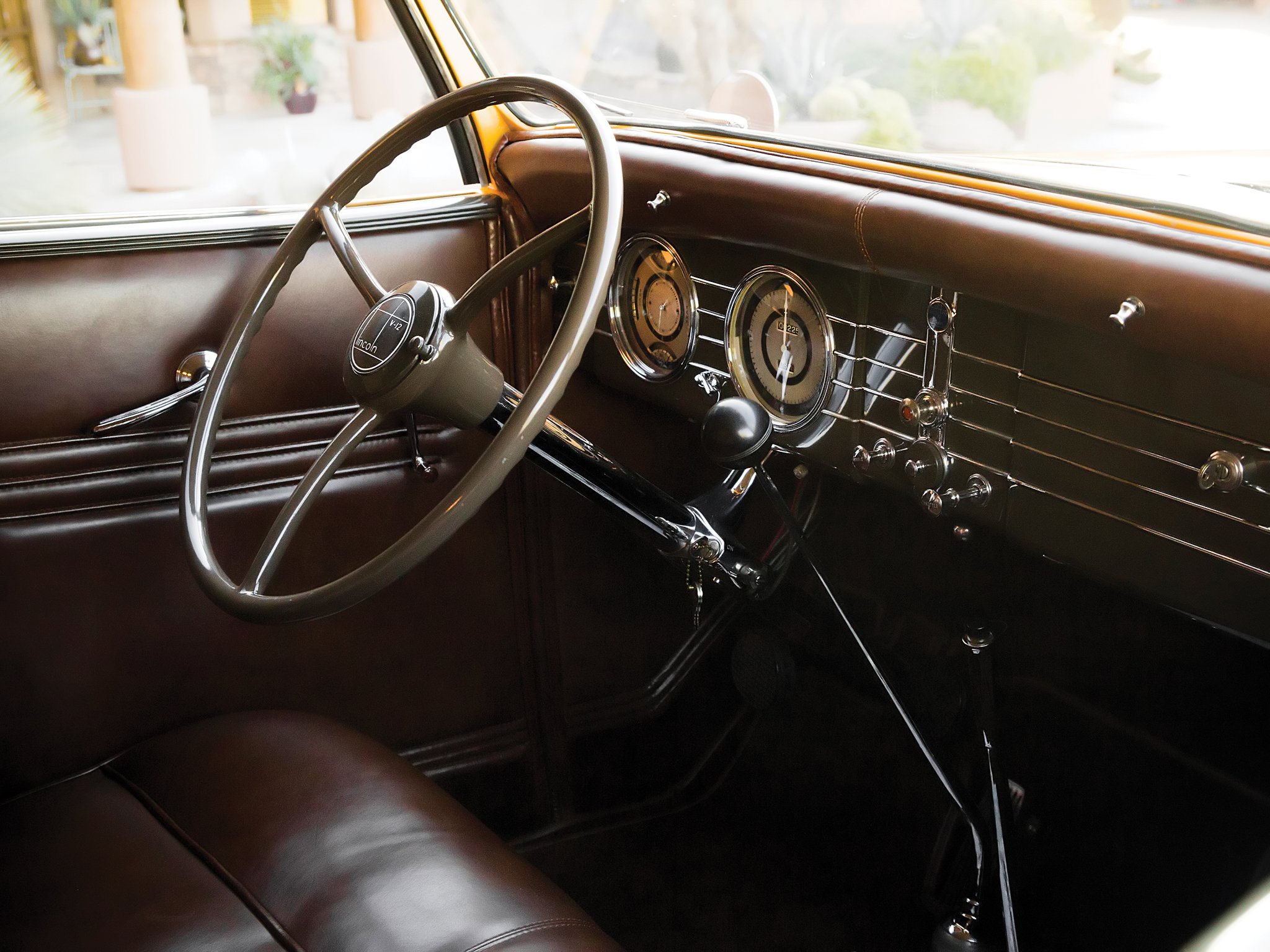 1935, Lincoln, Model k, Convertible, Roadster, Lebaron,  542 , Luxury, Retro, Interior Wallpaper