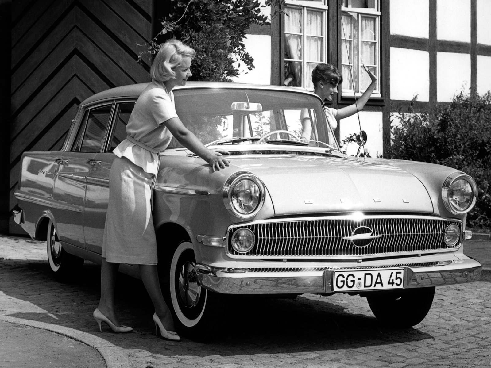 1959 64, Opel, Kapitan,  p 2 , Retro, Classic Wallpaper