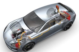 2012, Porsche, Panamera, Sport, Turismo, Concept, Interior, Engine