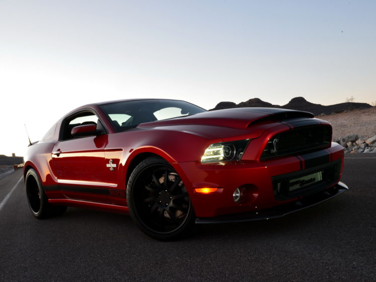 ford, Shelby, Gt500, Super, Snake, Wide, Body, Red, Headlights, Front, Muscle, Cars, Roads HD Wallpaper Desktop Background