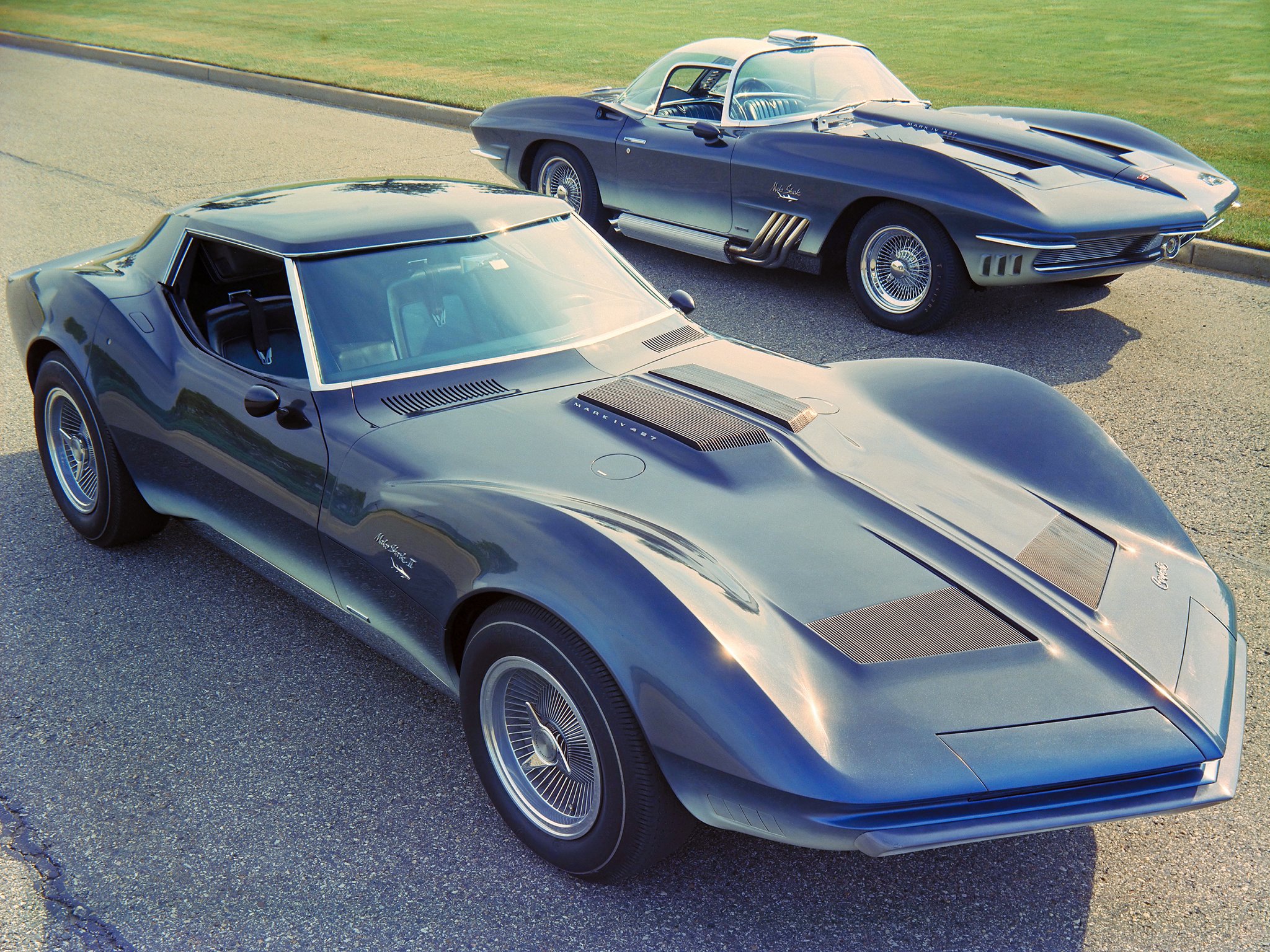 mako, Shark, I i, 1965, And, Xp 755, 1961, Chevrolet, Corvette, Muscle, Tuning, Supercar Wallpaper