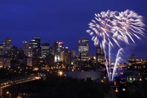 fireworks, Canada, Alberta, Edmonton