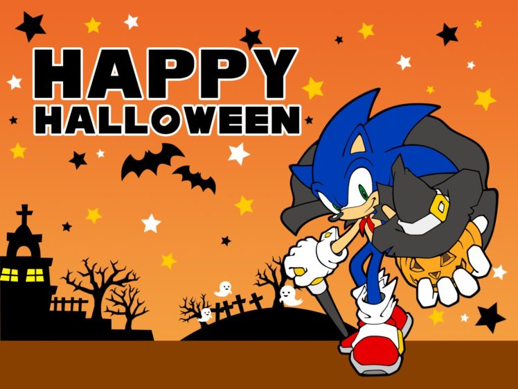 sonic, The, Hedgehog, Halloween HD Wallpaper Desktop Background