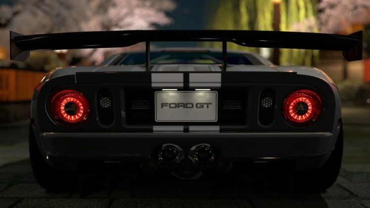 cars, Ford, Gran, Turismo, Ford, Gt, Spoiler, Rear, View, Cars HD Wallpaper Desktop Background