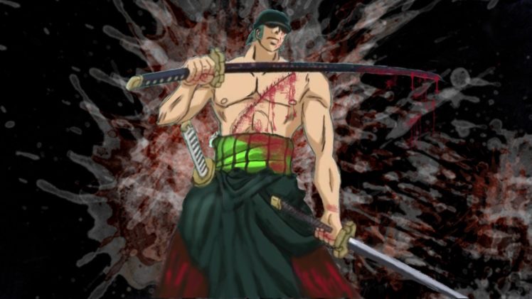 one, Piece,  anime , Roronoa, Zoro, Swords HD Wallpaper Desktop Background