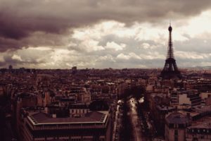 eiffel, Tower, Paris, Clouds, Cityscapes, Cars, France, Buildings, Vehicles, Skyscapes