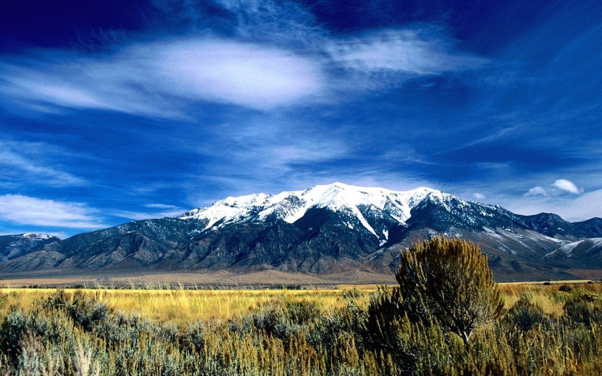 mountains, Clouds Wallpaper