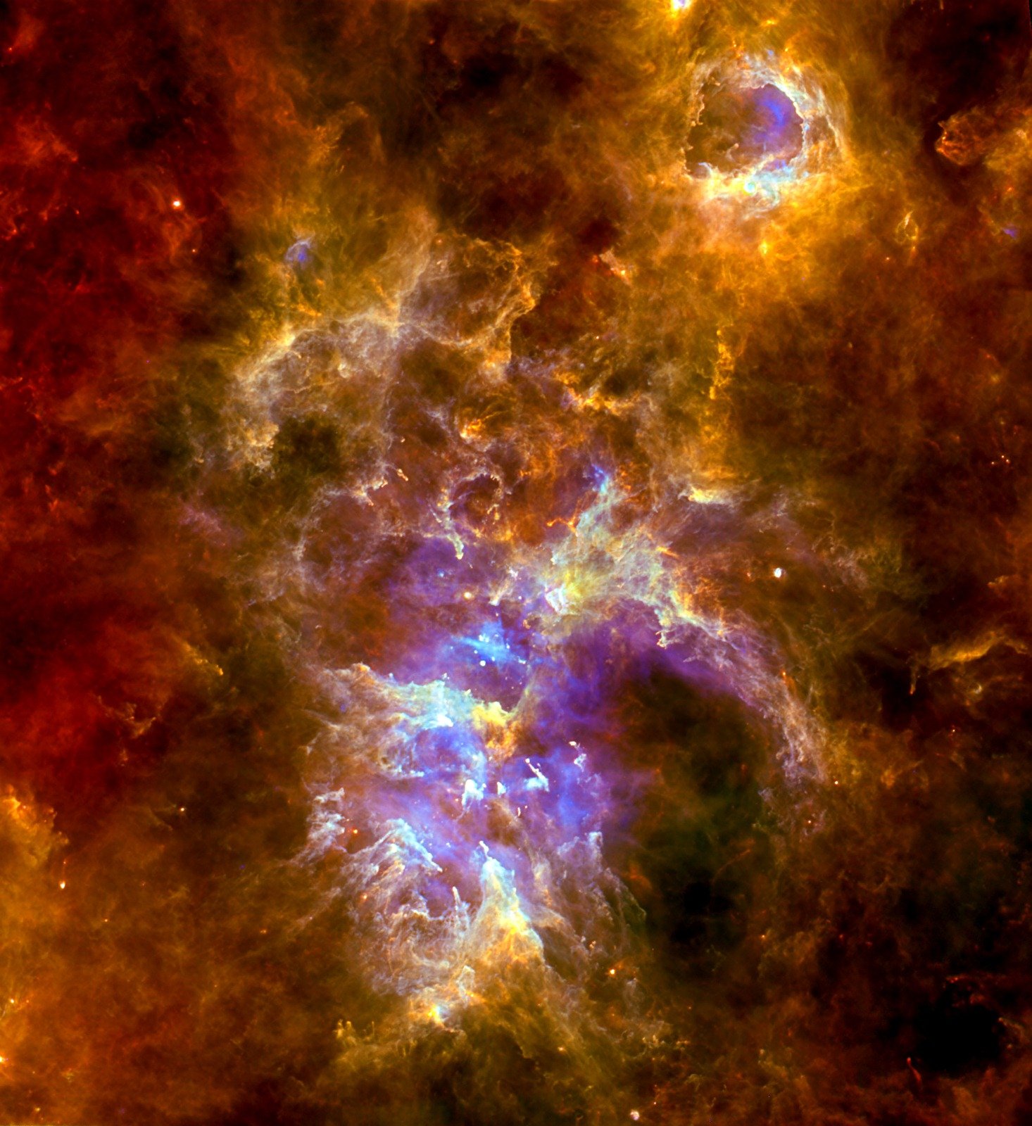 esa, Europe, Space, Blowing, Bubbles, In, The, Carina, Nebula Wallpaper