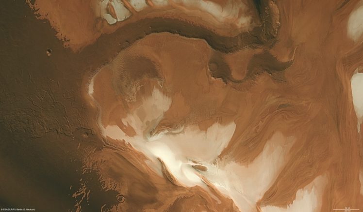esa, Europe, Spacepolar, Water ice, Caps, On, Mars, 1920×1123 HD Wallpaper Desktop Background