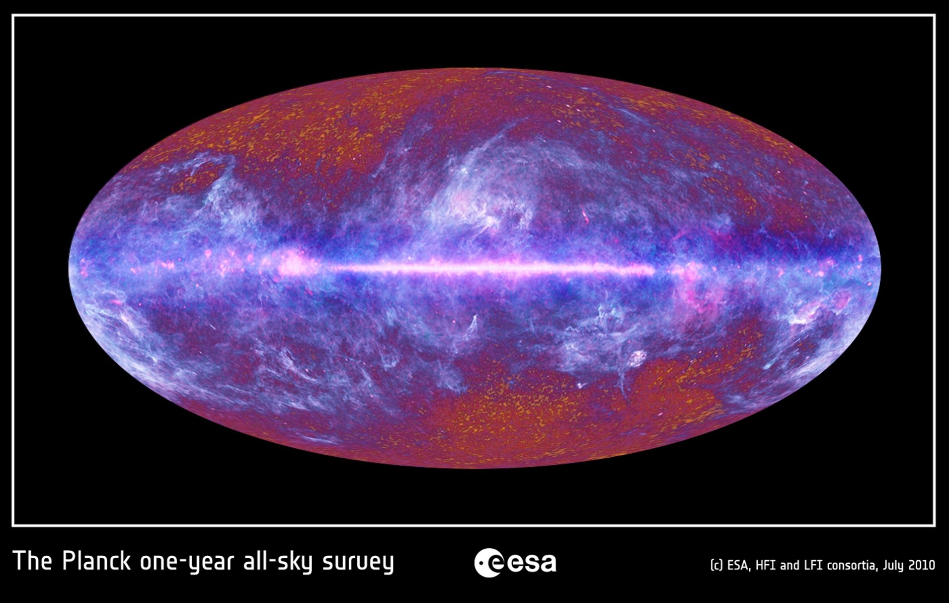 esa, Europe, Spacethe, Microwave, Sky, As, Seen, By, Planck, 1886x1200 Wallpaper