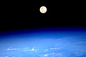 esa, Europe, Space, Supermoon, Rise, As, Seen, From, Iss
