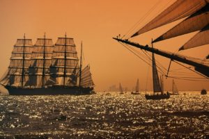 ships, Schooner, Sail, Ocean