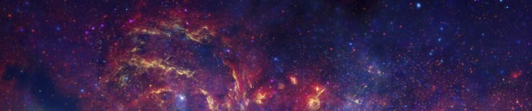 outer, Space, Nebulae, Panoramic HD Wallpaper Desktop Background