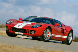 hennessey, Ford, Gt700, 2007, Red, Headlights, Stripes, Supercars