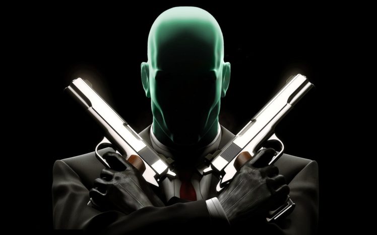 black, Guns, Suit, Weapons, Hitman, Agent, 47 HD Wallpaper Desktop Background