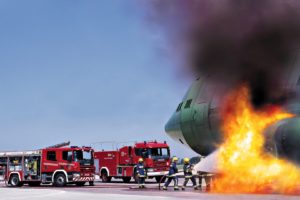 flames, Aircraft, Fire, Firetruck