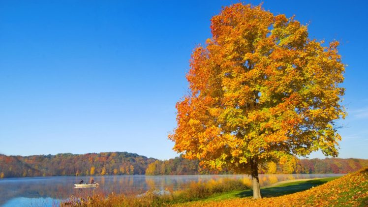 serenity, Autumn, Hills, Ohio HD Wallpaper Desktop Background
