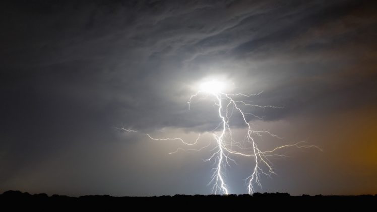 night, Western, Lightning, Iowa HD Wallpaper Desktop Background