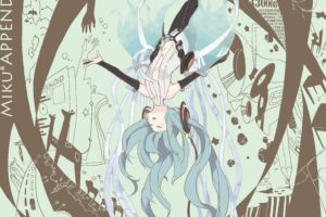 abstract, Vocaloid, Gloves, Stars, Hatsune, Miku, Birds, Text, Cars, Animals, Hands, Houses, Long, Hair, Speakers, Record, Blue, Hair, Thigh, Highs, Roads, Twintails, Trumpets, Chairs, Shirts, Open, Mouth, Close