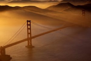 sunset, Usa, Golden, Gate, Bridge, San, Francisco