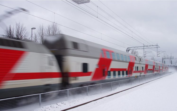 trains, Motion, Blur HD Wallpaper Desktop Background