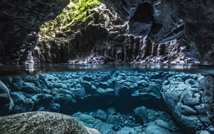 caves, Pool, Clear, Crystal, Water, Underwater, Jungle HD Wallpaper Desktop Background