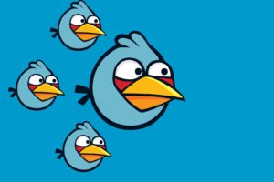 blue, Freedom, Angry, Angry, Birds, Simple, Background, Blue, Bird