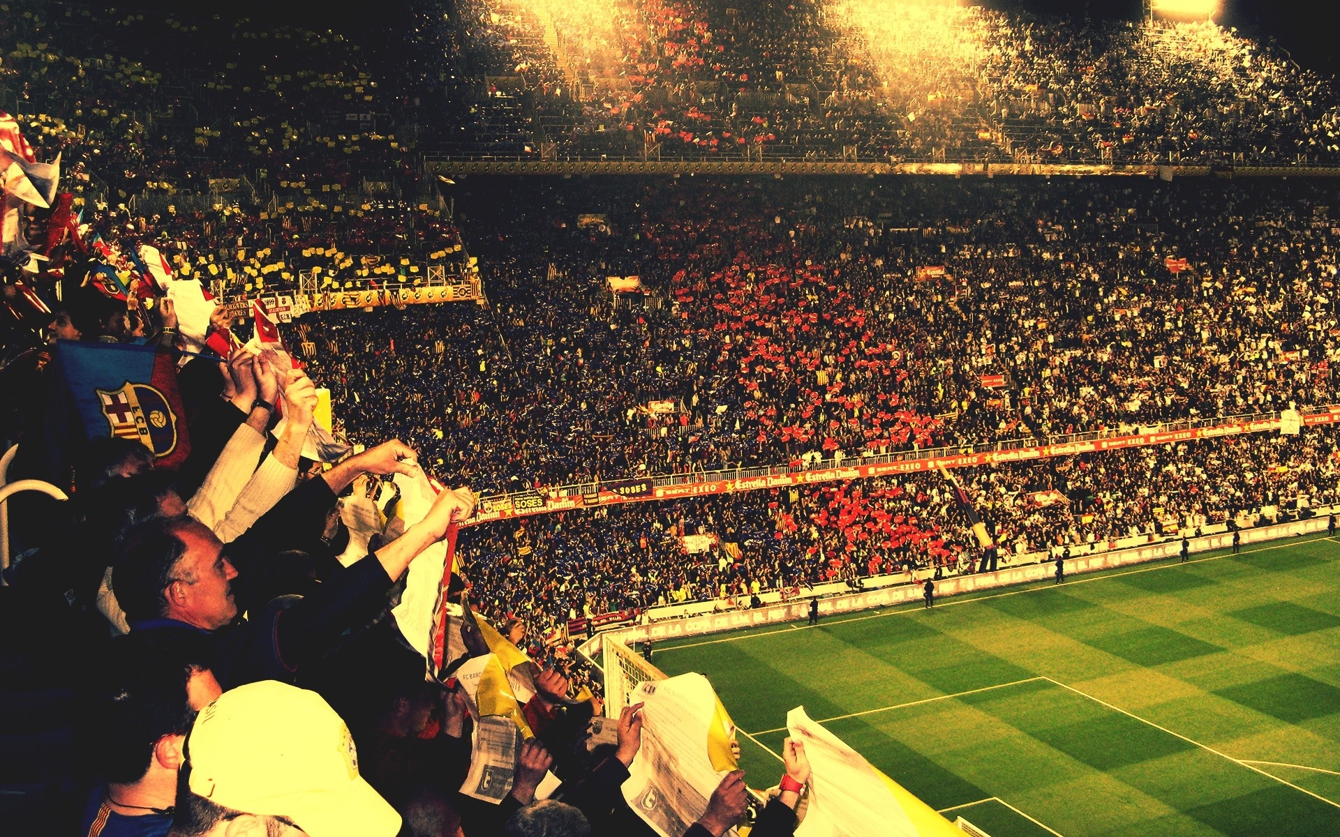 fc, Barcelona, Soccer, Football, Crowd, Stadium, People Wallpaper