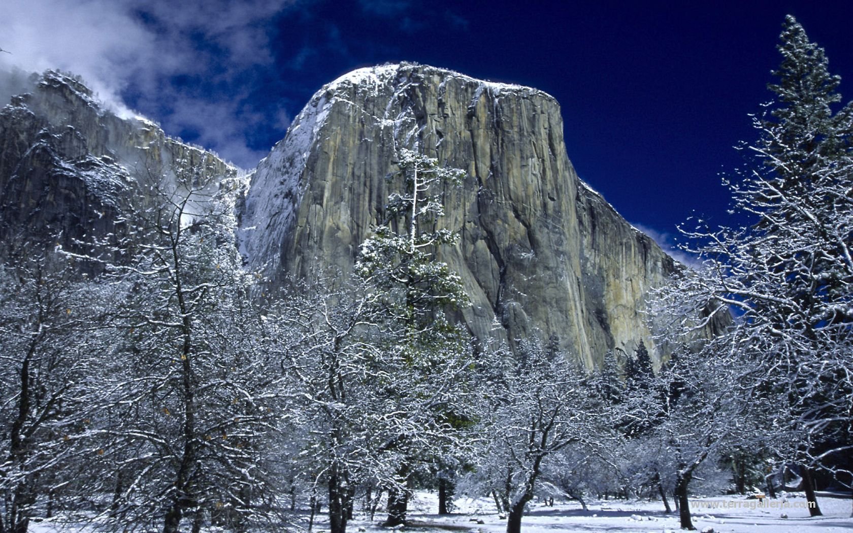 mountains, Winter Wallpaper