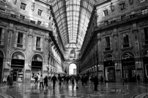 black, And, White, Indoors, Architecture, Buildings, Ac, Milan