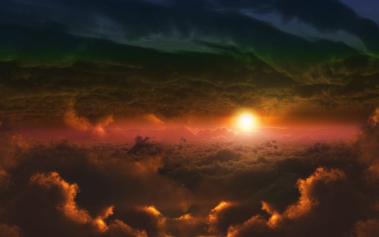 clouds, Nature, Sun, Skyscapes HD Wallpaper Desktop Background