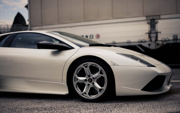 white, Cars, Lamborghini, Murcielago HD Wallpaper Desktop Background