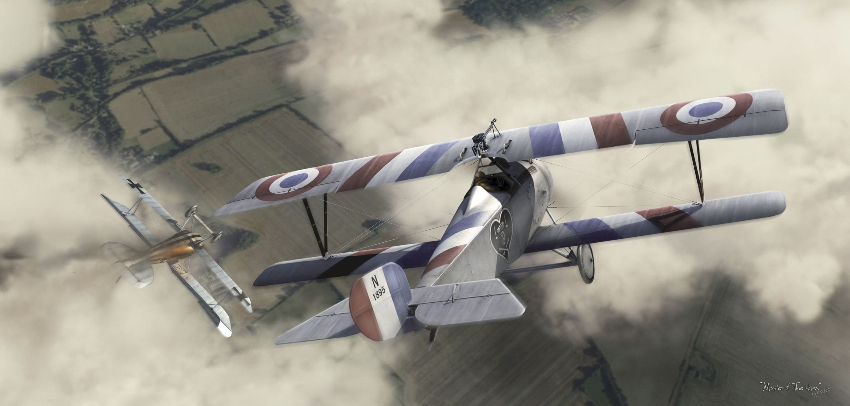 biplane, Airplane, Plane, Aircraft, Military Wallpaper