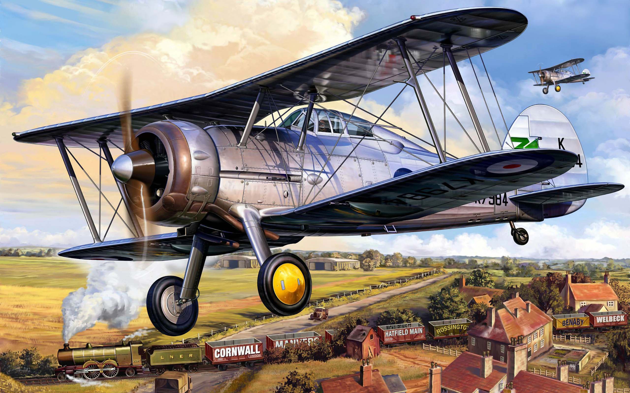 biplane, Airplane, Plane, Aircraft, Military Wallpaper