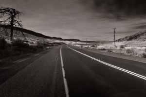 deserts, Roads, Monochrome