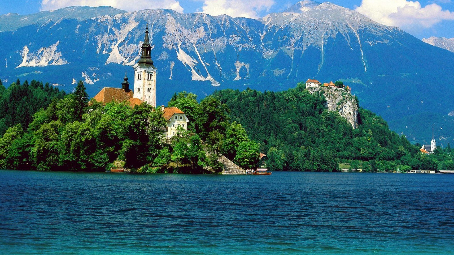 water, Mountains, Slovenia Wallpaper