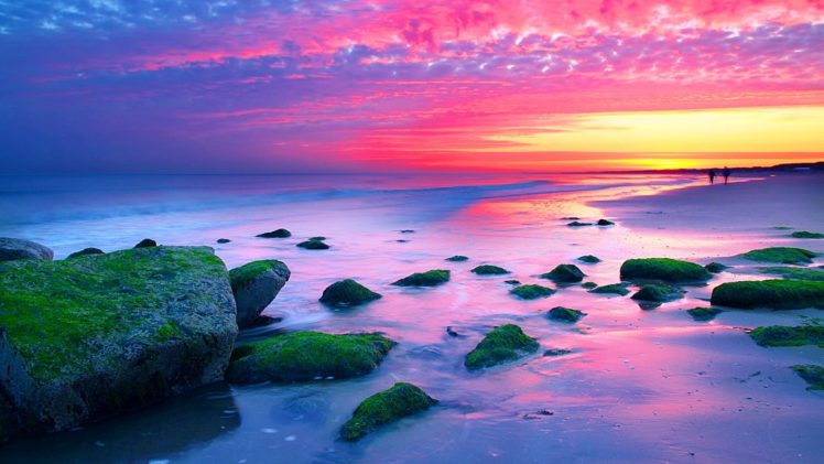 sunset, Landscapes, Nature, Netherlands, The, Hague, Sea HD Wallpaper Desktop Background