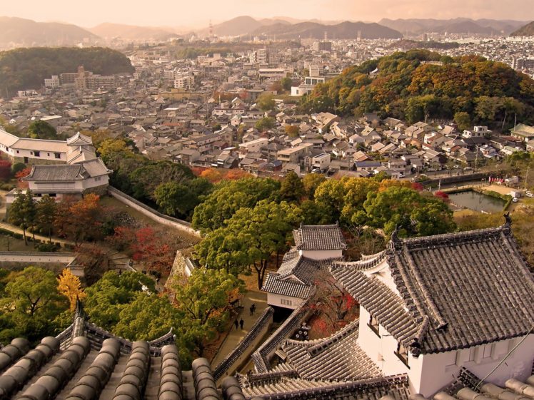 japan, Castles, Cityscapes, Himeji jo, Castle, Japan, The, Keep, Towers HD Wallpaper Desktop Background
