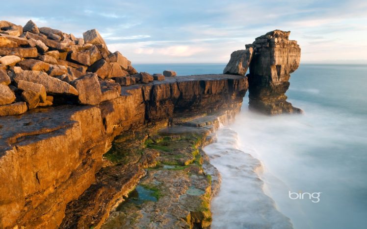 rocks, Shore, Oceans, Bing Wallpapers HD / Desktop and Mobile Backgrounds