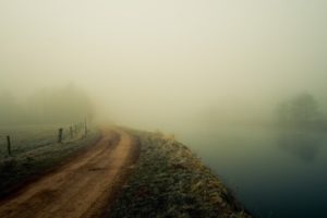 landscapes, Fog, Dirt, Roads