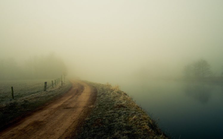 landscapes, Fog, Dirt, Roads HD Wallpaper Desktop Background