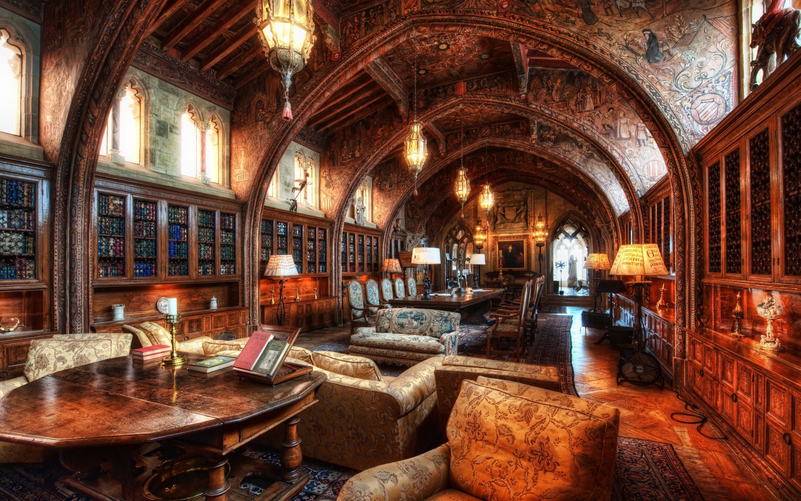 library, Hdr, Photography Wallpaper