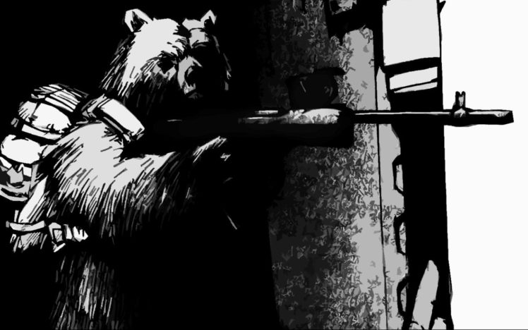 guns, Bears HD Wallpaper Desktop Background