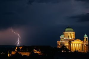 blue, Nature, Hungary, Overcast, Cathedrals, Hdr, Photography, Lightning, Esztergom, Basilica