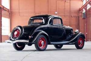 1934, Ford, V 8, Deluxe, 3 window, Coupe,  40 720 , Retro