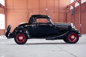 1934, Ford, V 8, Deluxe, 3 window, Coupe,  40 720 , Retro