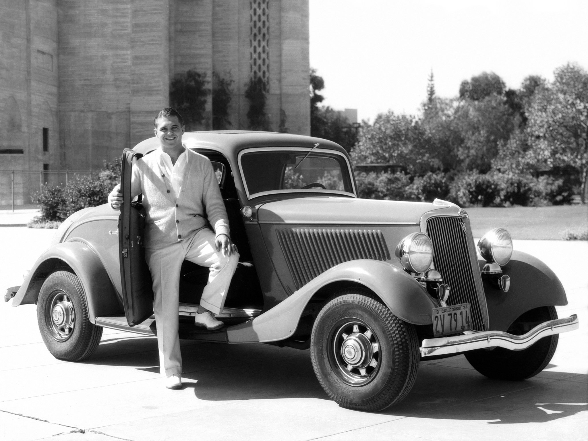 1934, Ford, V 8, Deluxe, 3 window, Coupe,  40 720 , Retro Wallpaper